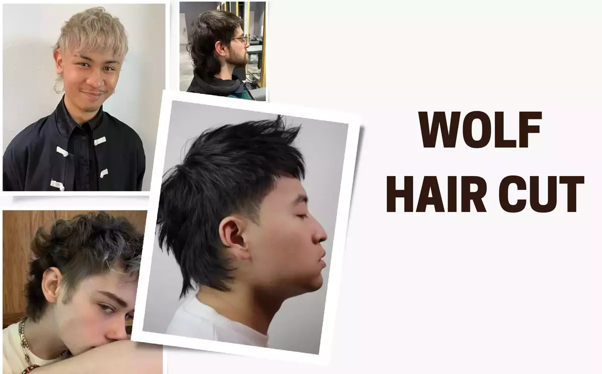 wolf cut hair men