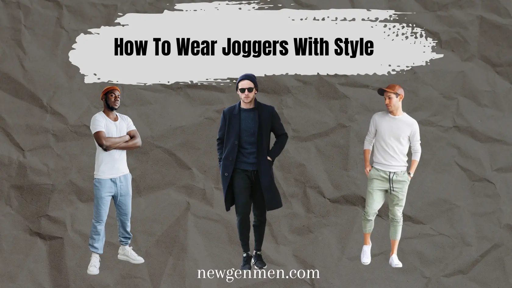 how to wear men's athletic joggers