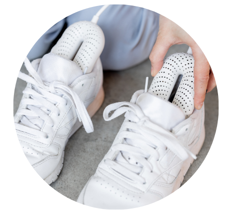 remove creases from sneakers