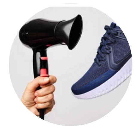 remove creases from sneakers