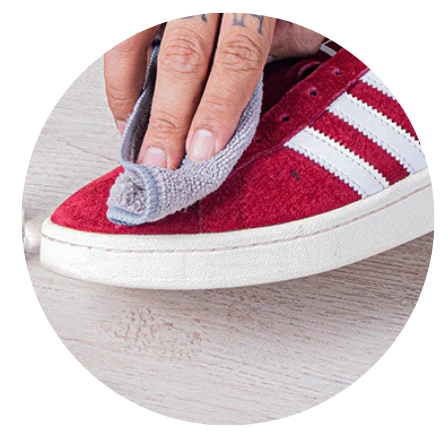 remove creases from sneakers