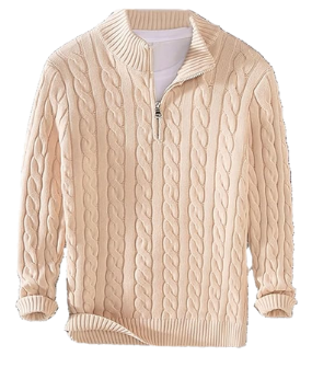 how to wear a quarter zip sweater